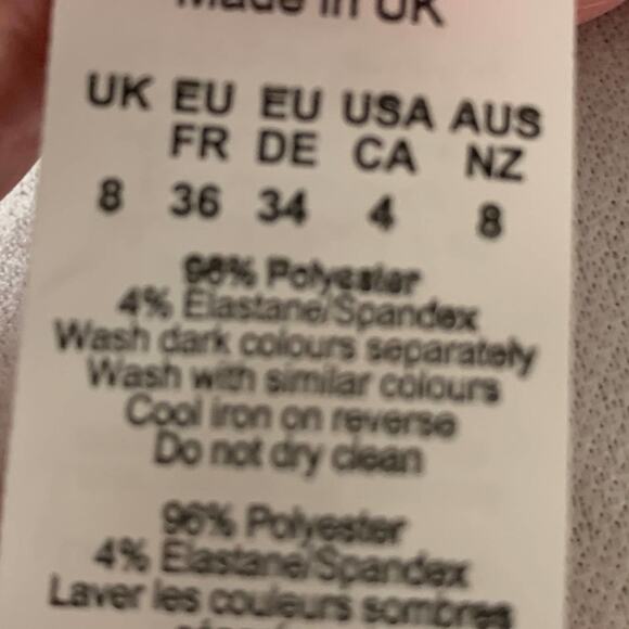 Pretty little thing white pleated mini side split tennis skirt. Size is US 4 - Picture 7 of 10